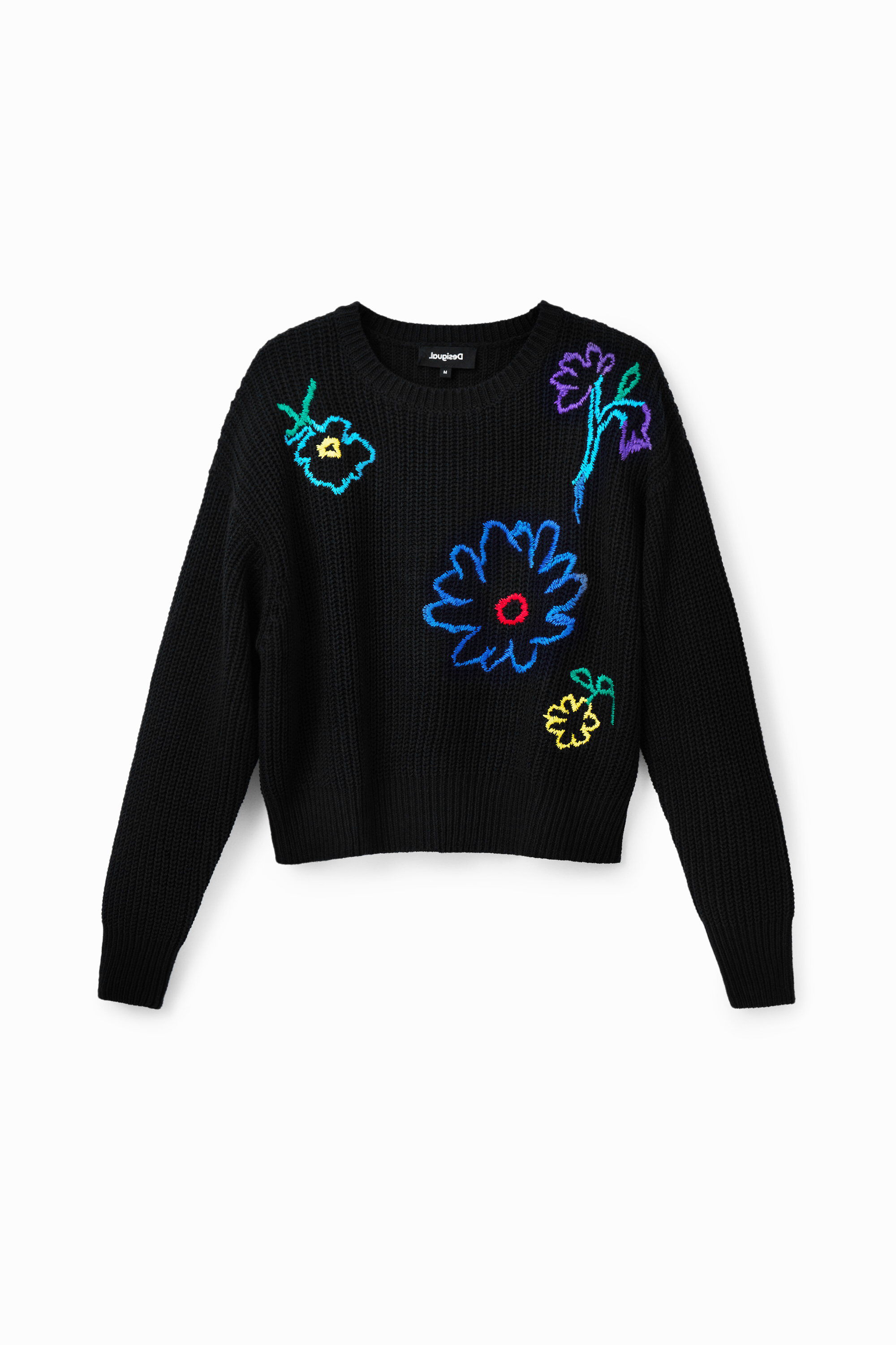 Jersey bordado flores new arrivals zara