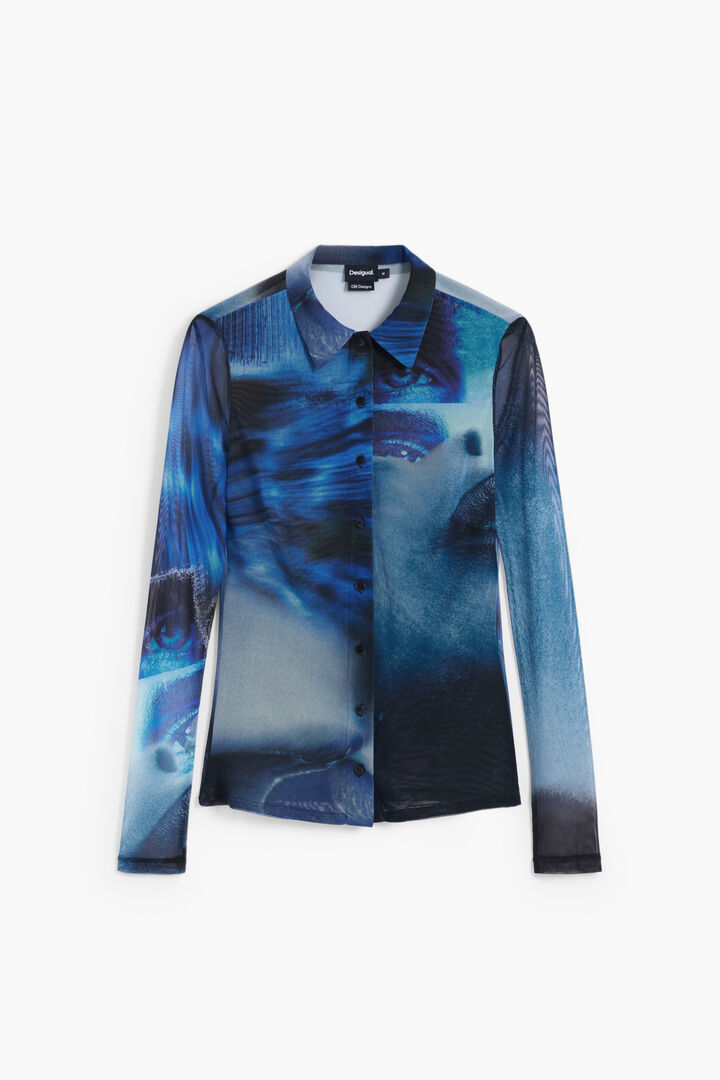 Maglietta abbottonata in tulle | Desigual