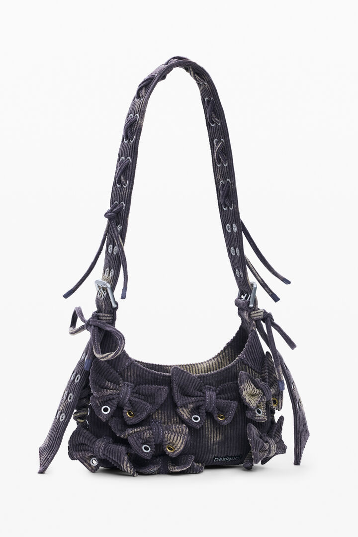Bolso mediano lazos algod&oacute;n | Desigual