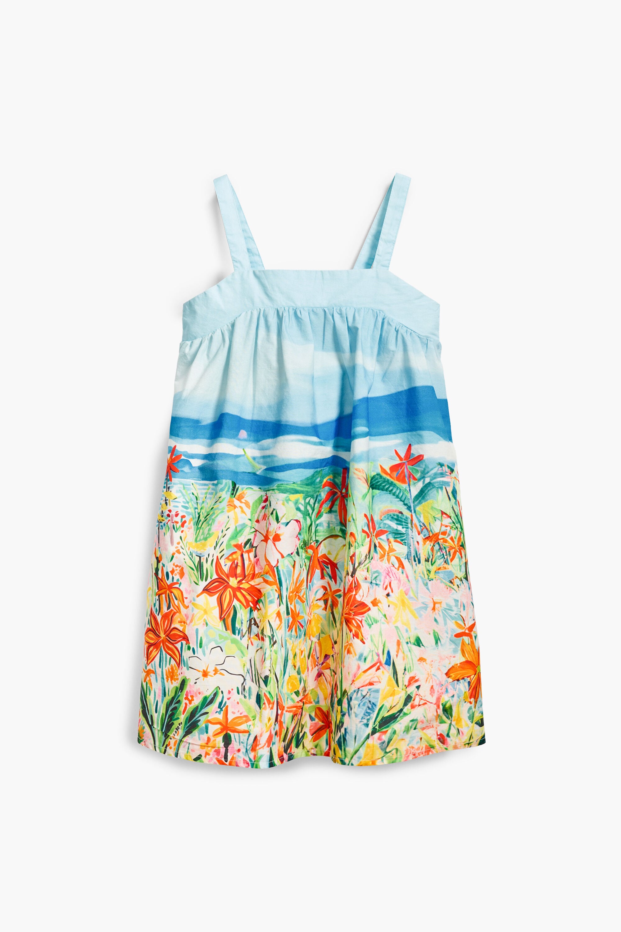 Vestido estampado paisaje