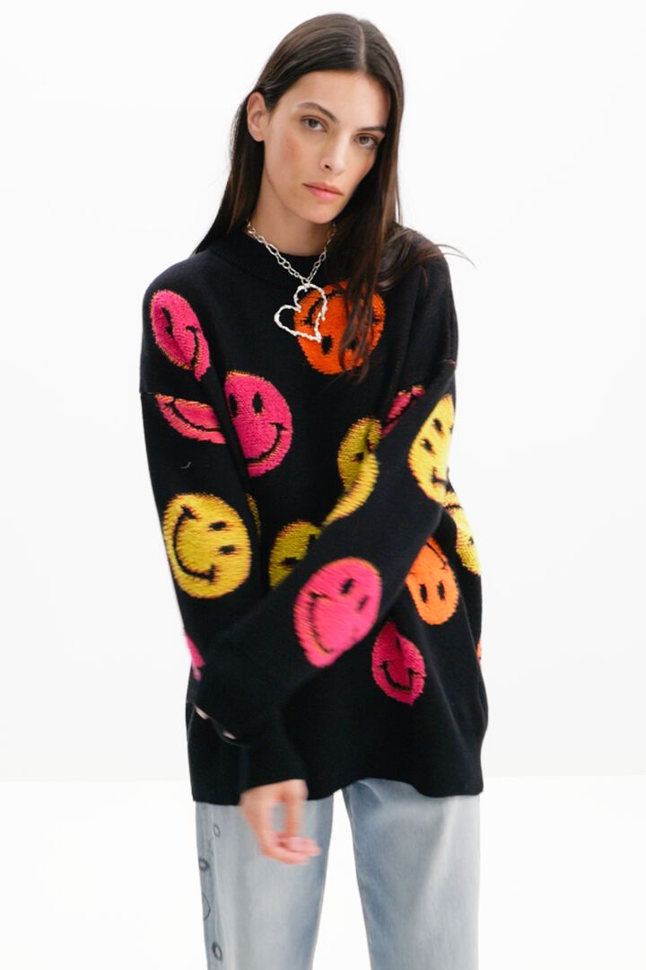 Oversize-Pullover Smiley® | Desigual