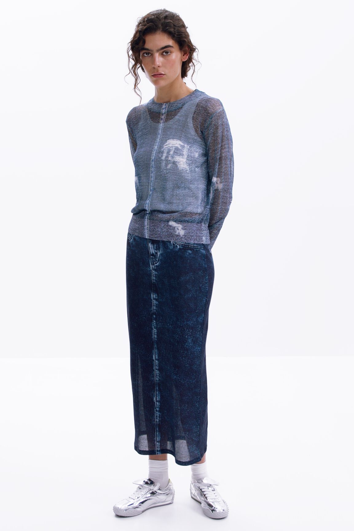 デニム風セーター 女性用 I Desigual.com