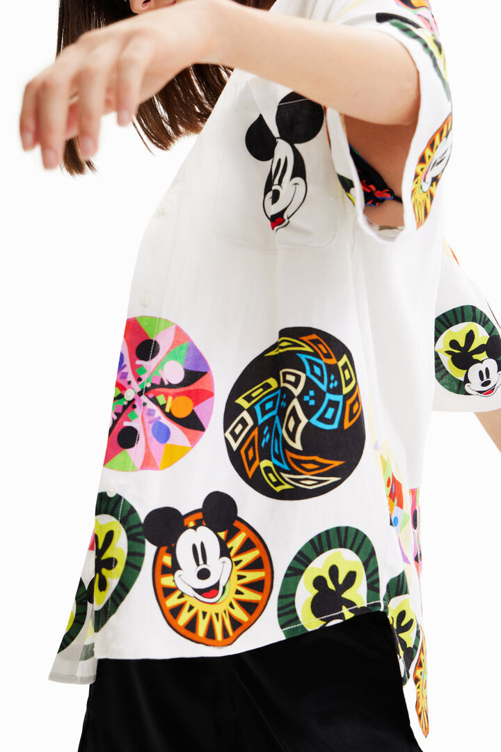 M. Christian Lacroix linen Mickey Mouse shirt | Desigual