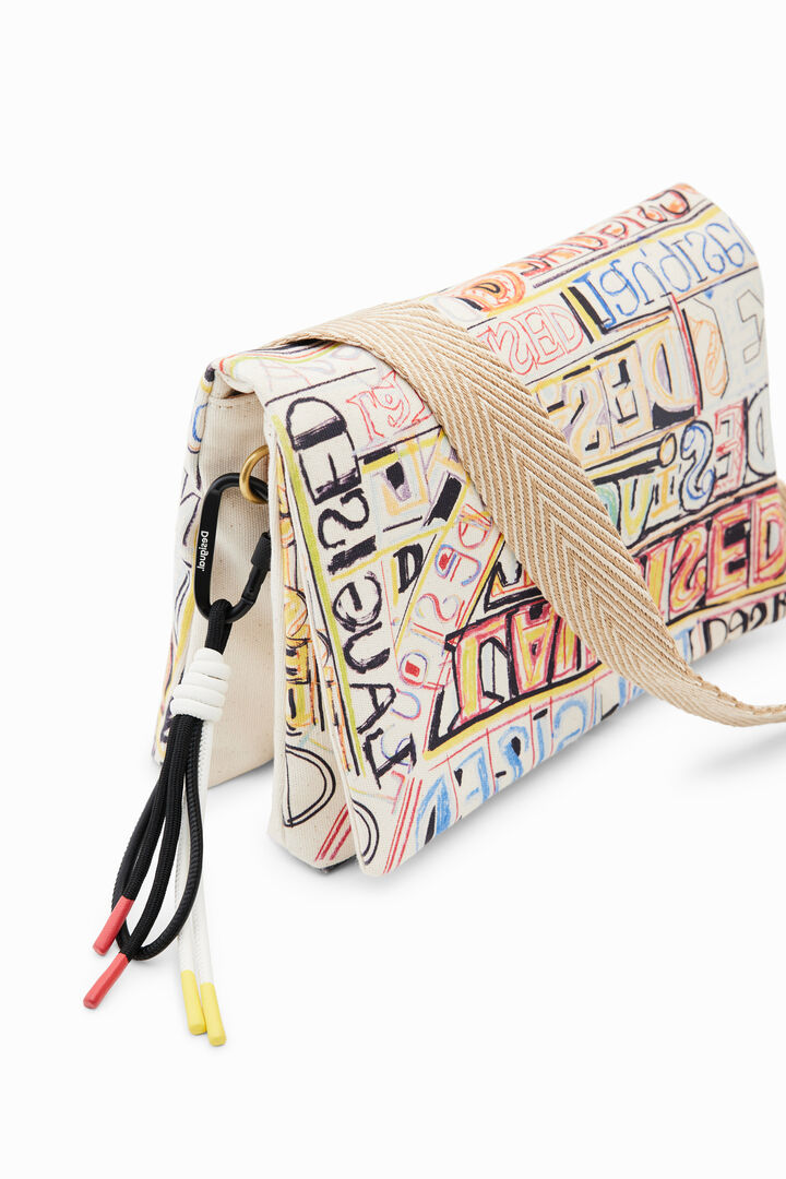 Midsize lettering messenger bag | Desigual
