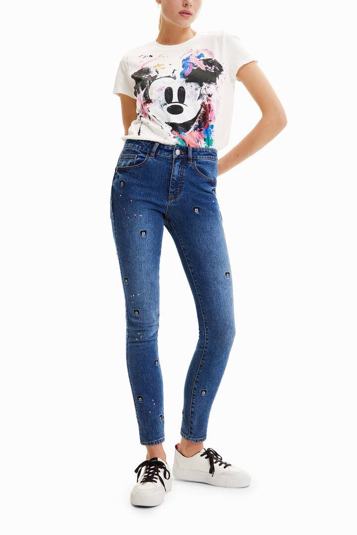 Vaqueros Slim push-up Mickey Mouse | Desigual