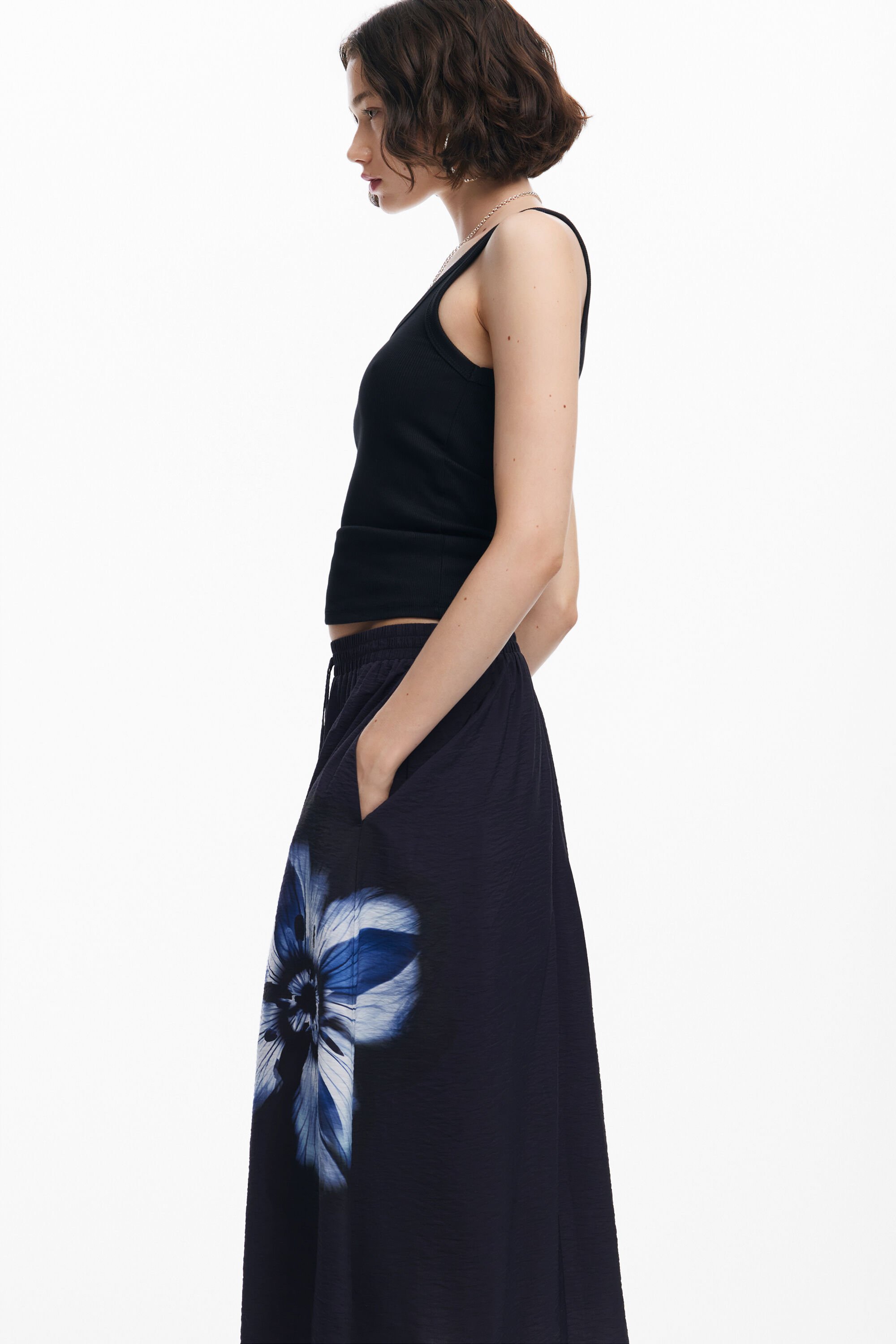 Gonna lunga floreale da donna I Desigual