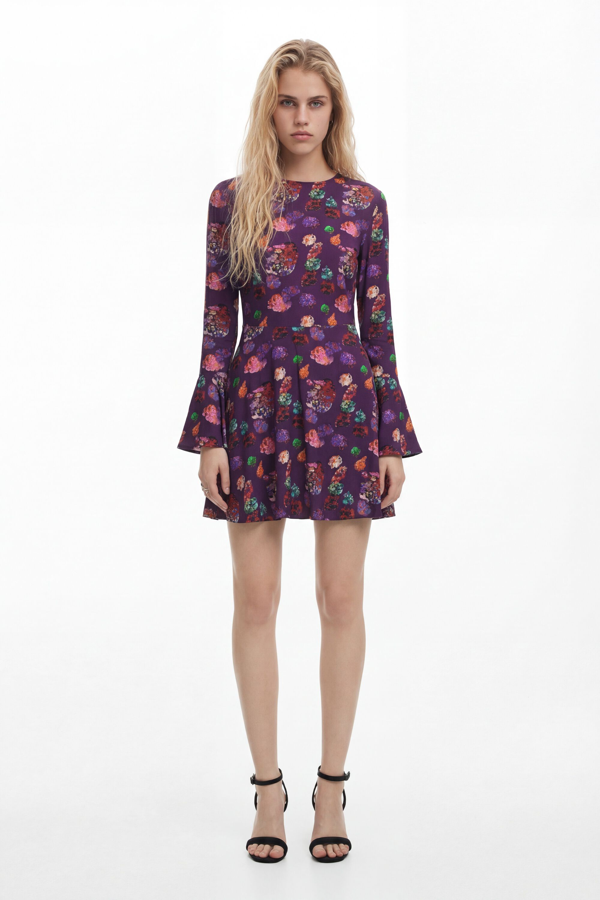 Desigual Women's Red Mini Floral Dress M. Christian Lacroix, Viscose, S