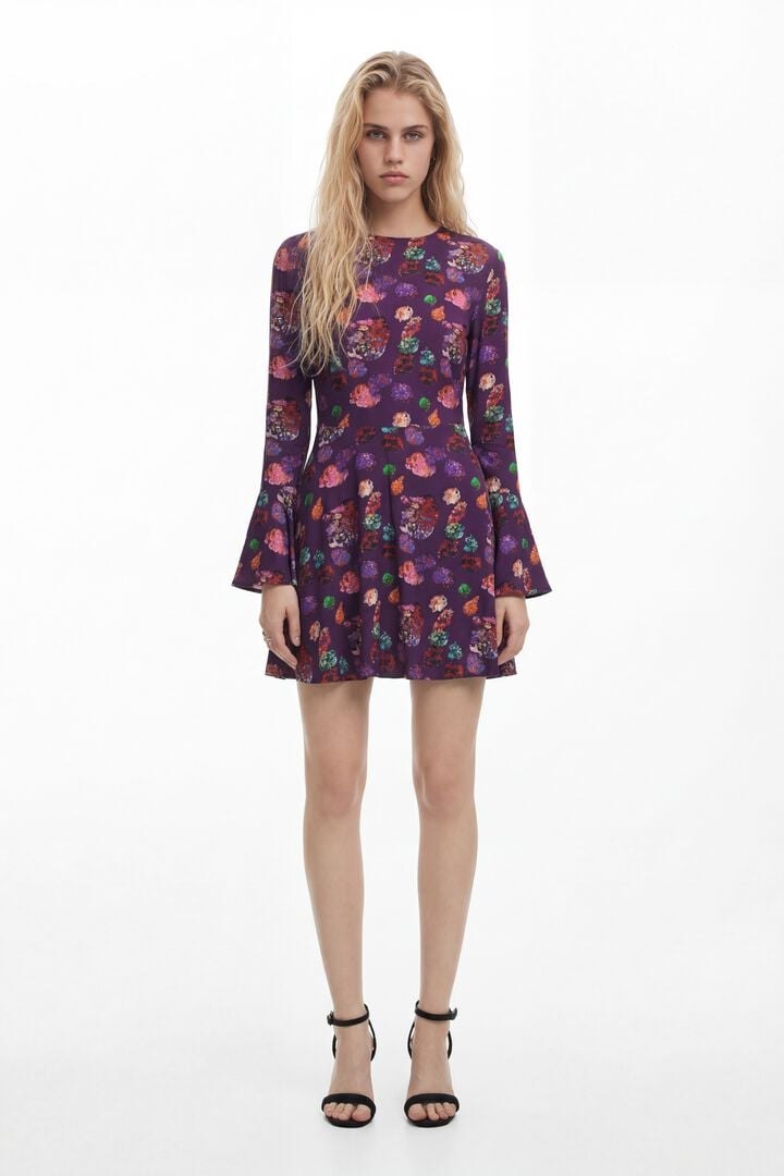 ROBE MINI FLEURS M. CHRISTIAN LACROIX