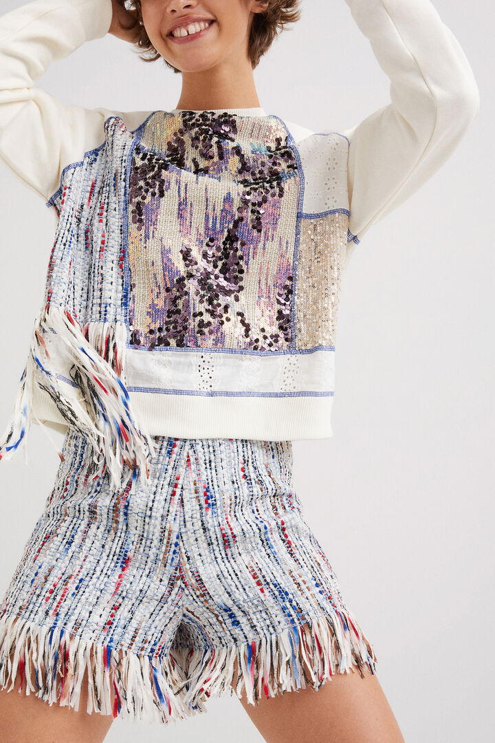 Tweed sailor shorts | Desigual