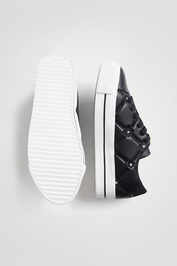 Sneakers efecto piel bordado lentejuelitas | Desigual