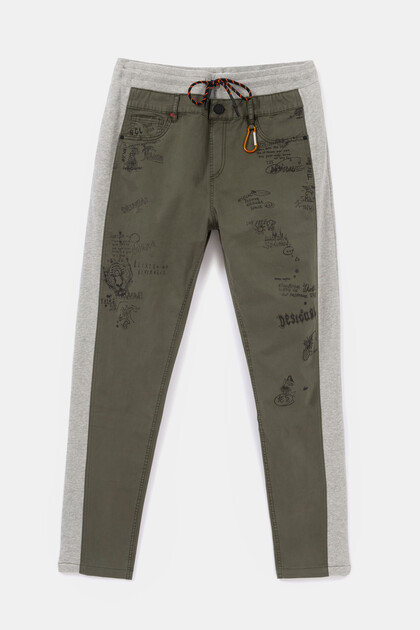 plush jogger chino trousers