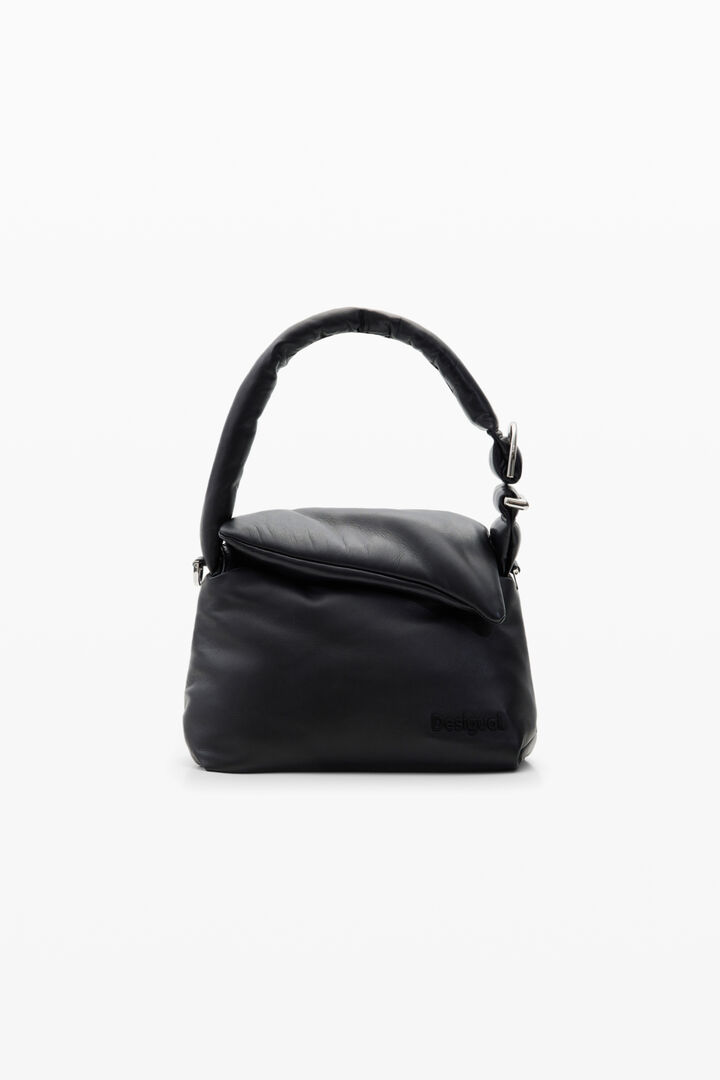 M padded leather bag