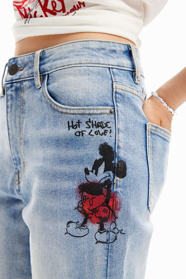 Straight Mickey Mouse jeans | Desigual