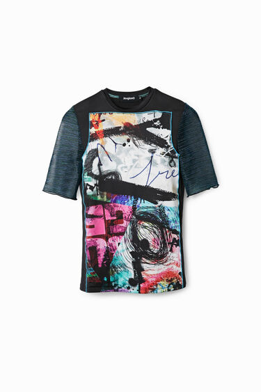 Arty T-shirt met patch | Desigual