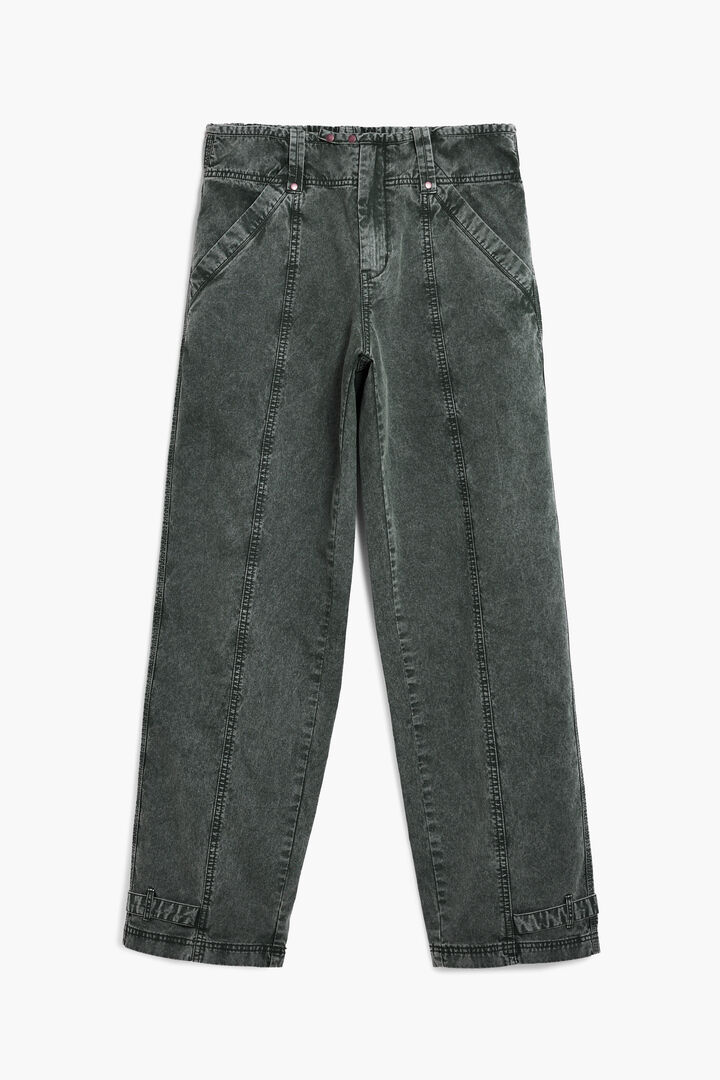 Straight denim pants with seams | Desigual