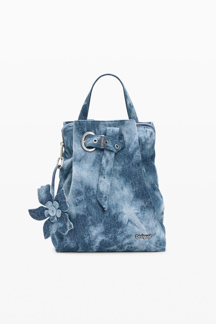 Small denim backpack