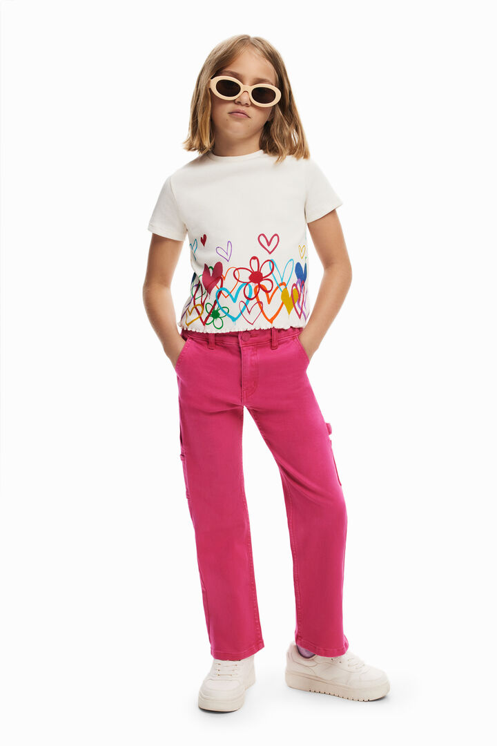 Camiseta ilustraciones corazones