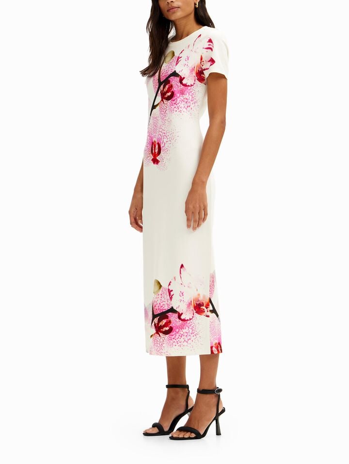 M. Christian Lacroix orchid midi dress | Desigual