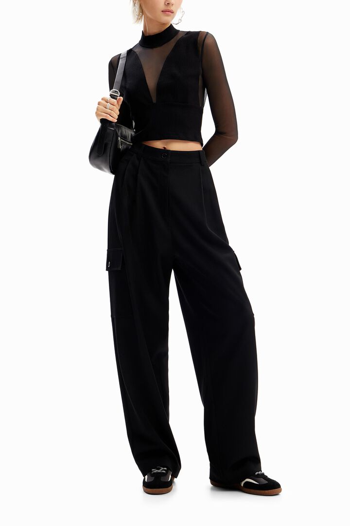 Camiseta tul transparencia | Desigual