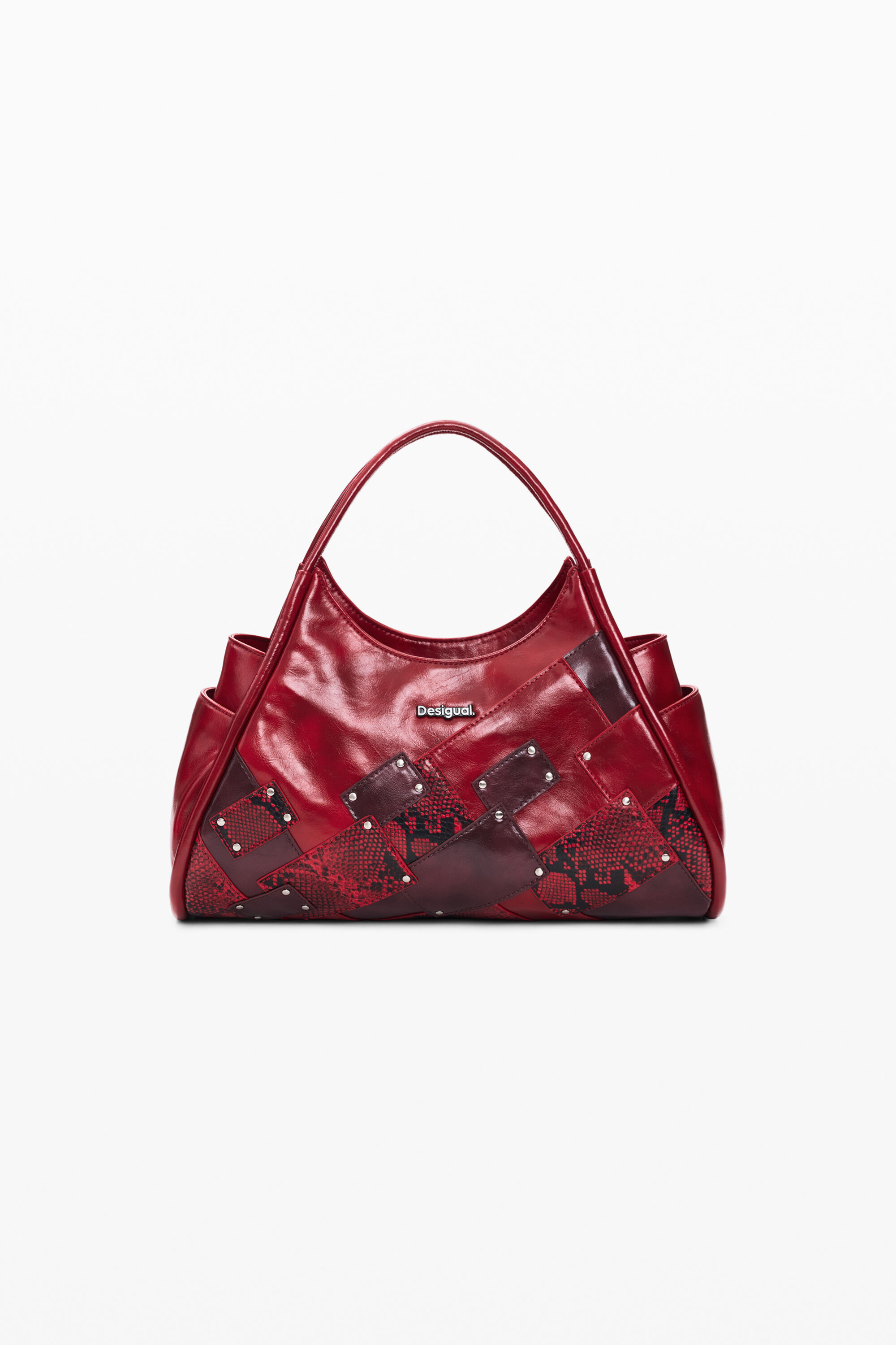 Desigual, Mittlere Tasche Snake, Damen, Polyurethan, Rot, U