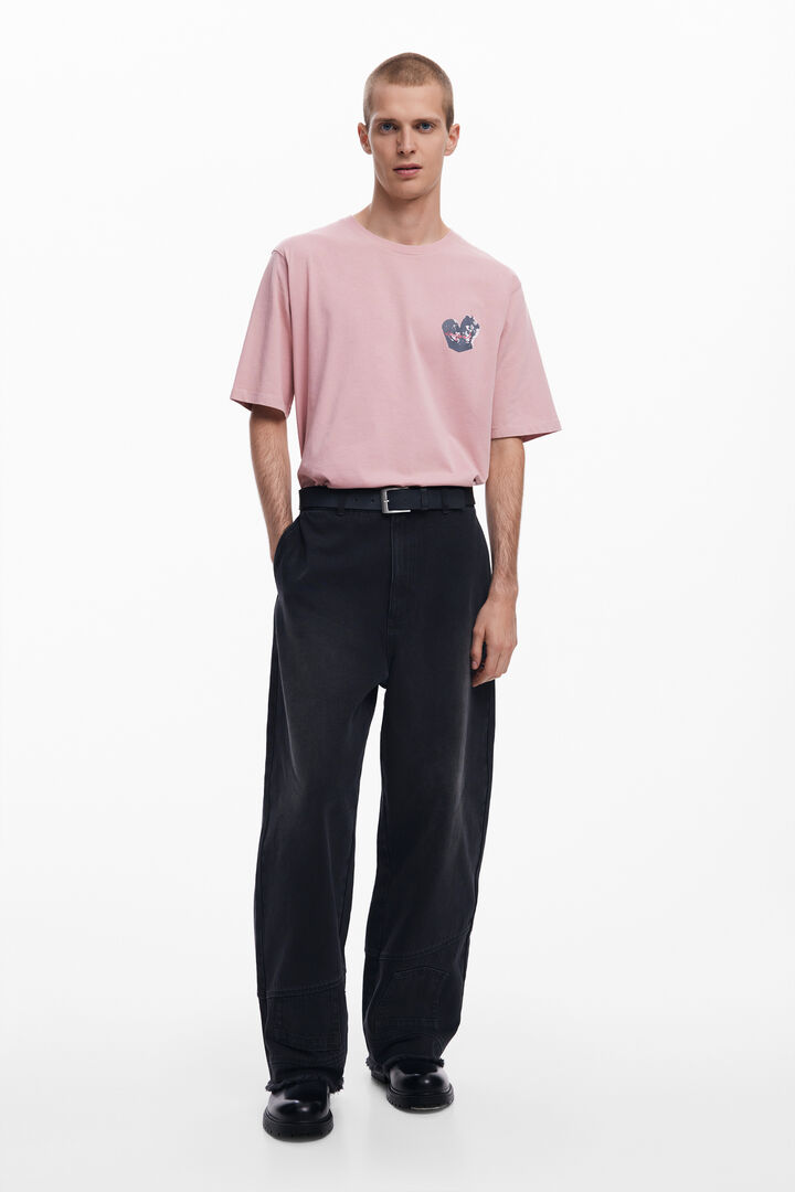 Lithograph roses T-shirt | Desigual