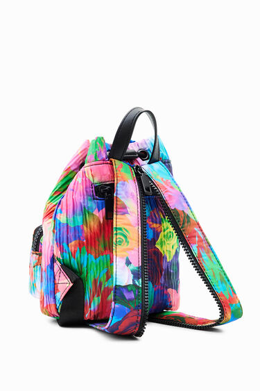 Vielseitiger Minirucksack Blumen | Desigual