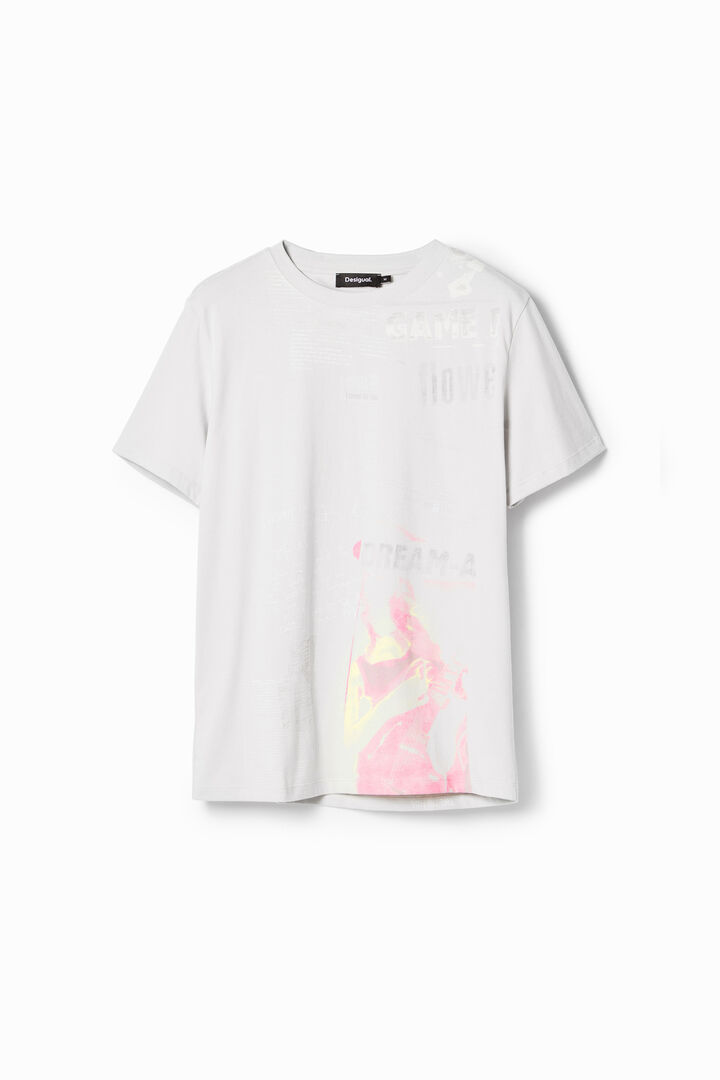 Cotton newspaper T-shirt | Desigual