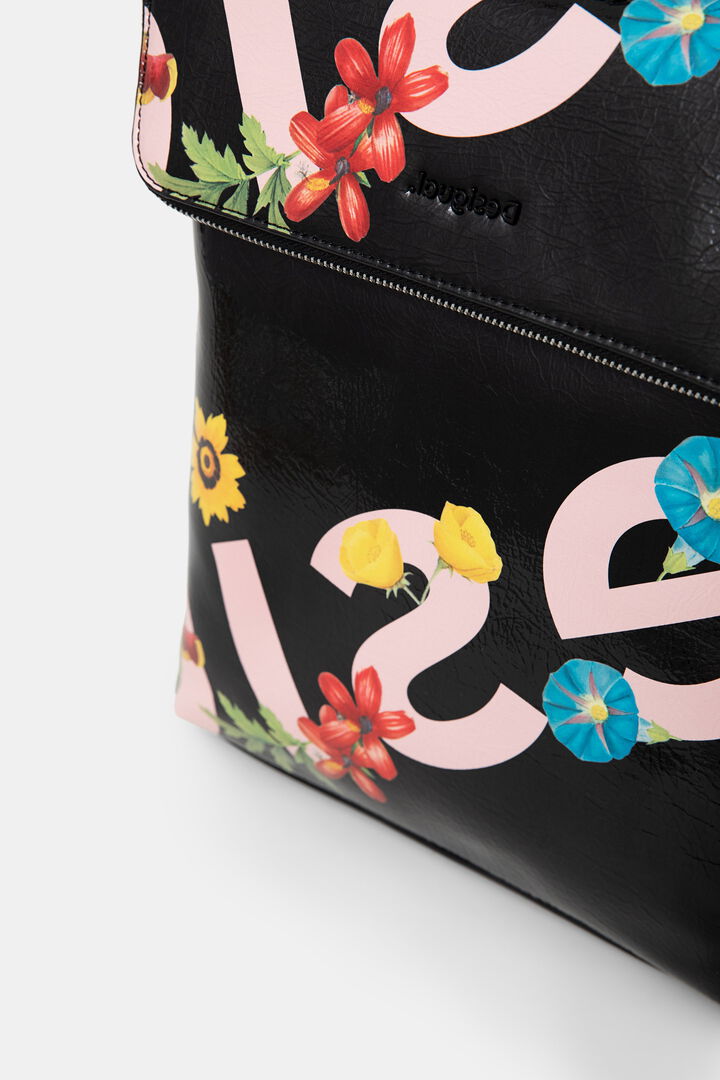 Sac à dos carré fleurs | Desigual