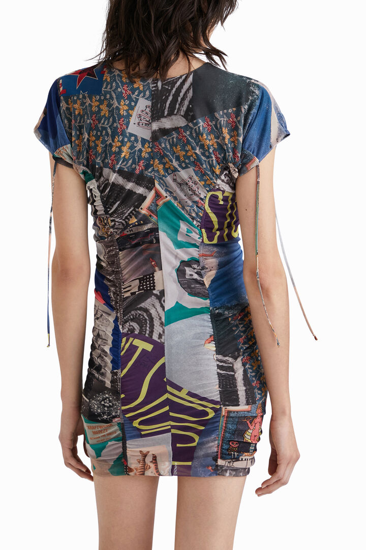 Vestido Con Capucha Desigual Para Niñas - Estilo Minni, Cómodo Y Con Diseño Divertido