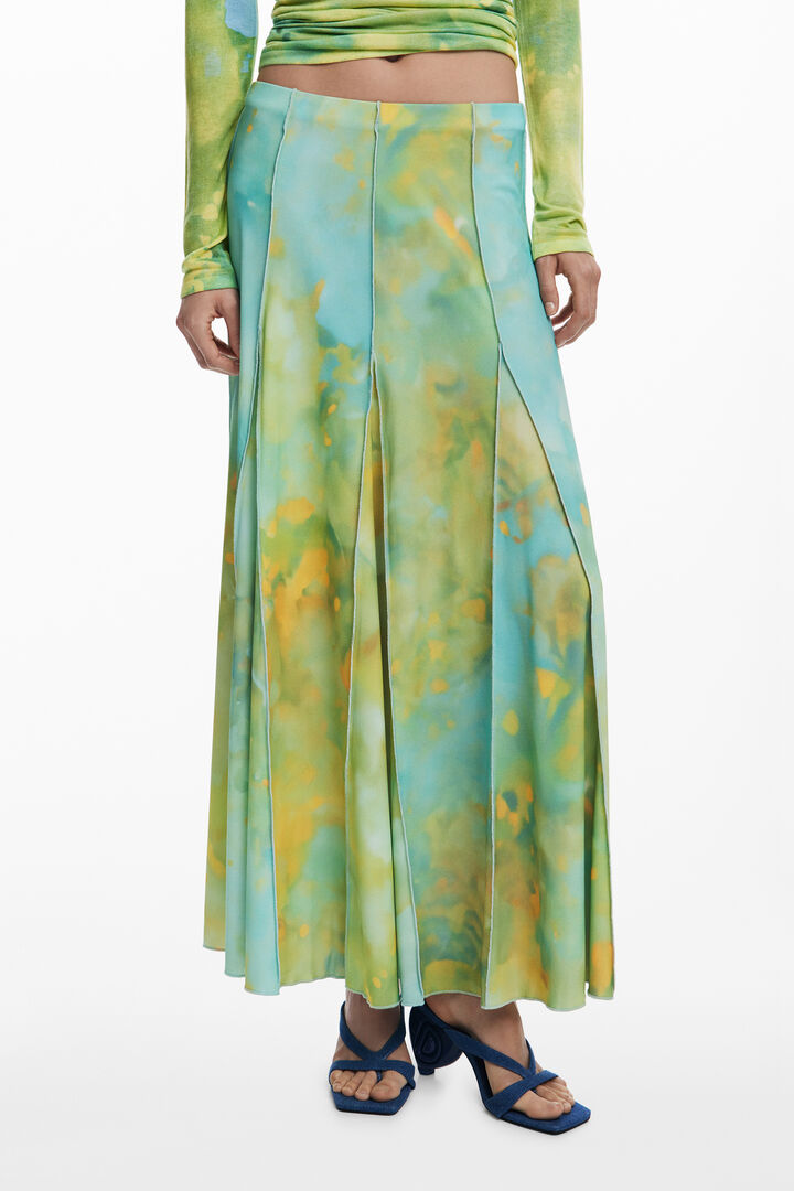 Long godet skirt | Desigual