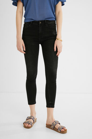 Skinny cropped jeans | Desigual