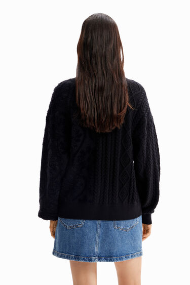 Oversize combination pullover | Desigual