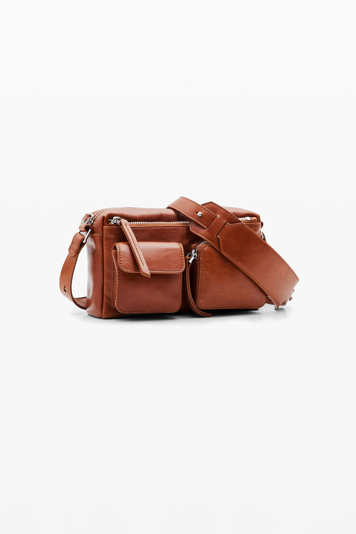 S leather pockets crossbody bag | Desigual