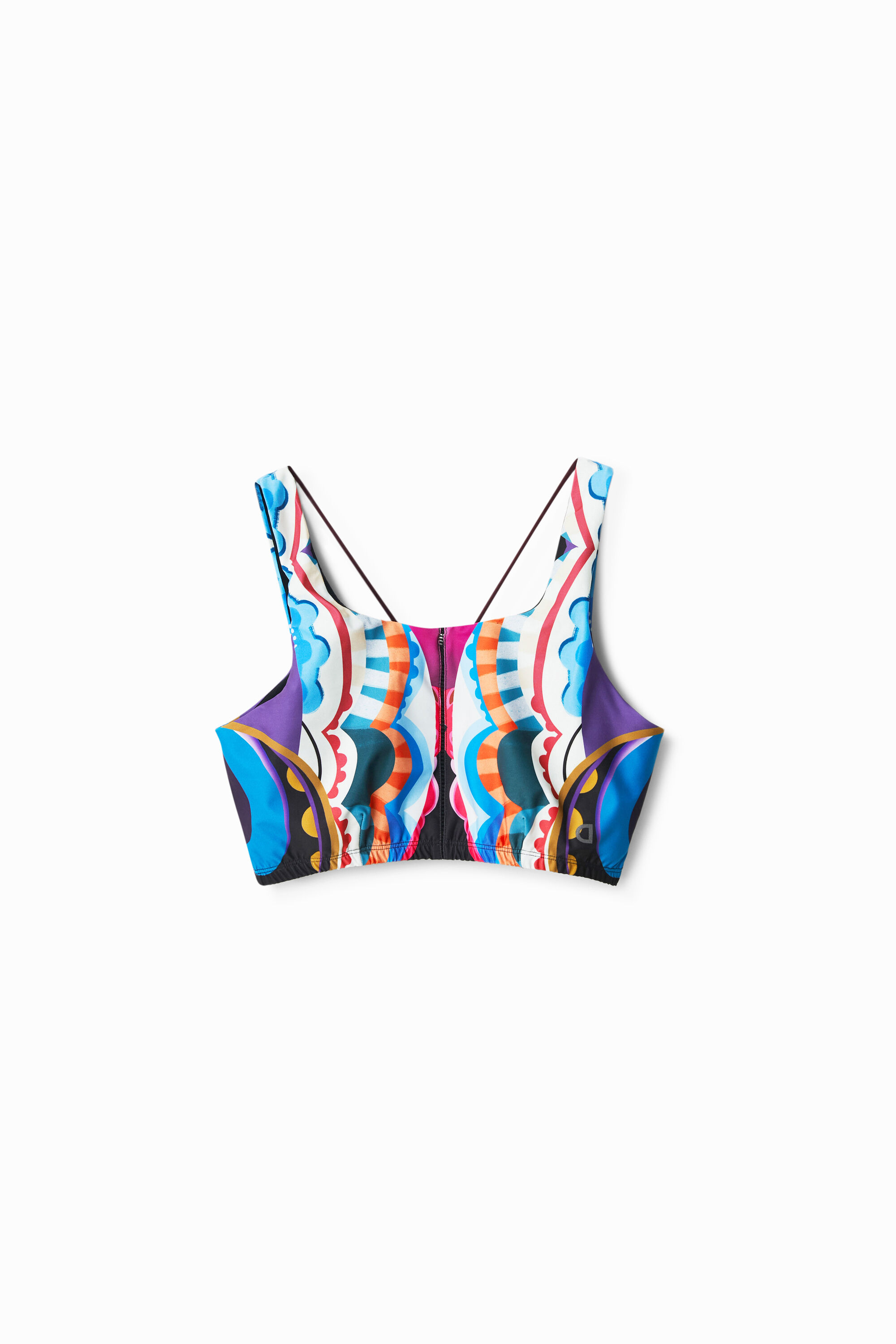 Shop Desigual M.christian Lacroix Sport Top In Material Finishes