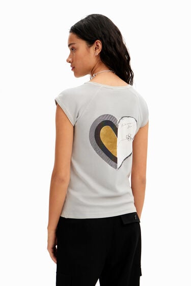 Camiseta corazón brillo | Desigual