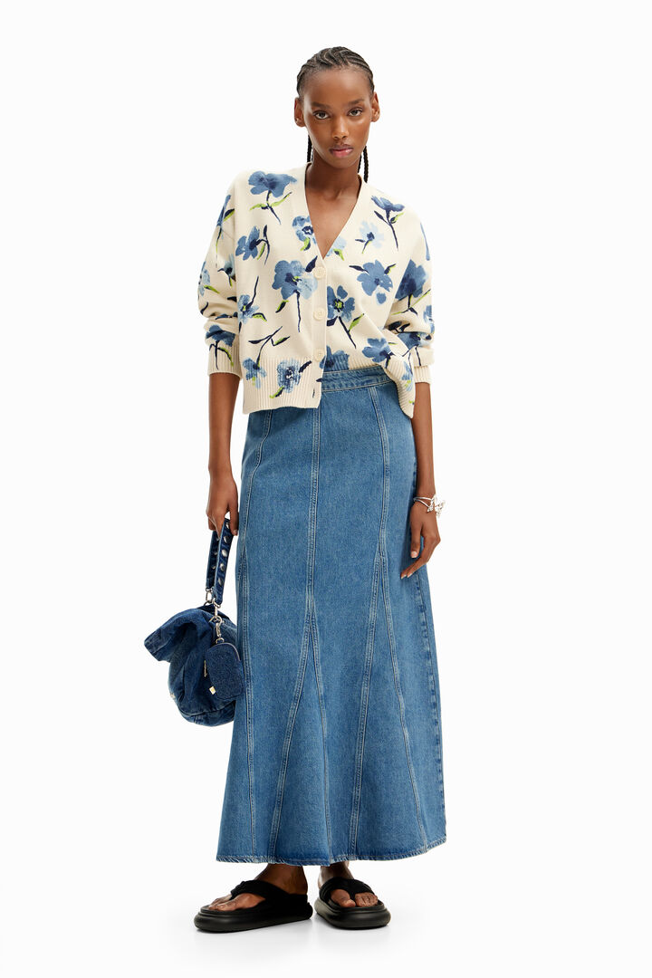 Oversize floral cardigan | Desigual