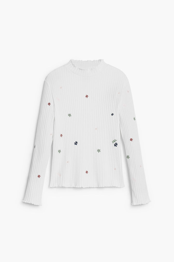 Camiseta canalé bordados | Desigual