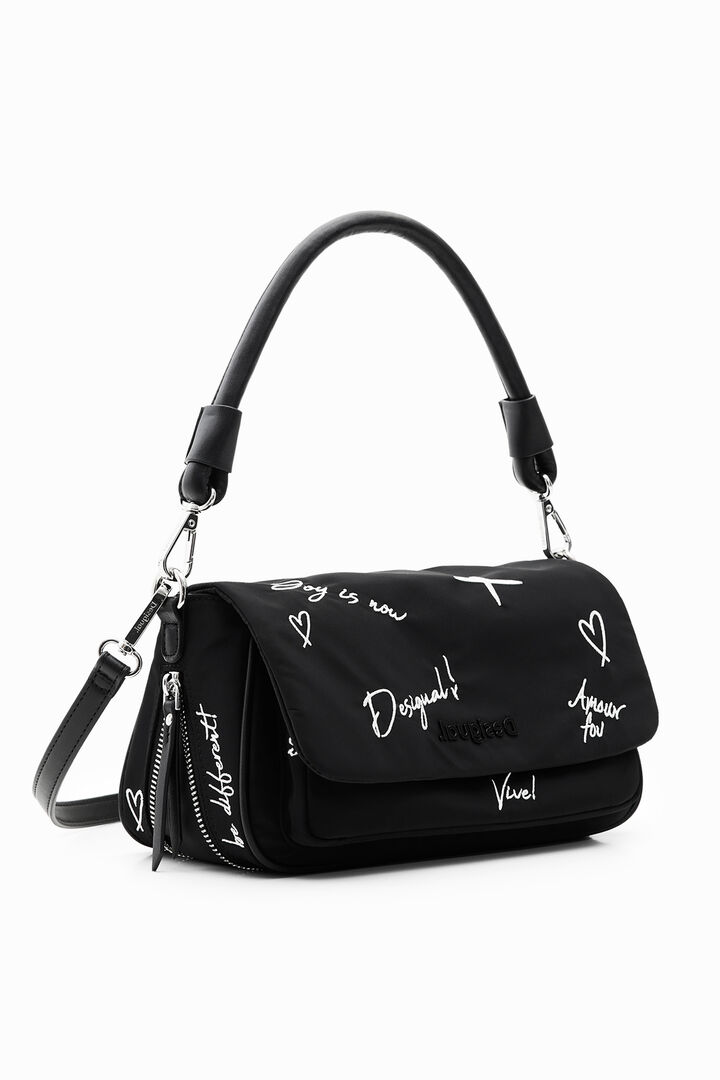 Midsize embroidered crossbody bag | Desigual