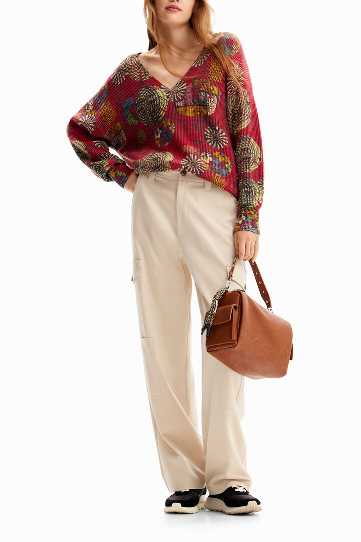 Oversize multicolour pullover | Desigual