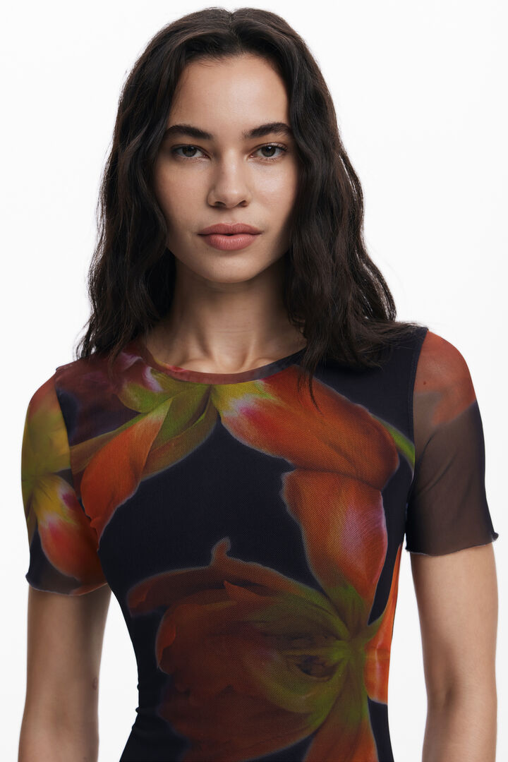 Virágmintás tüll ruha | Desigual