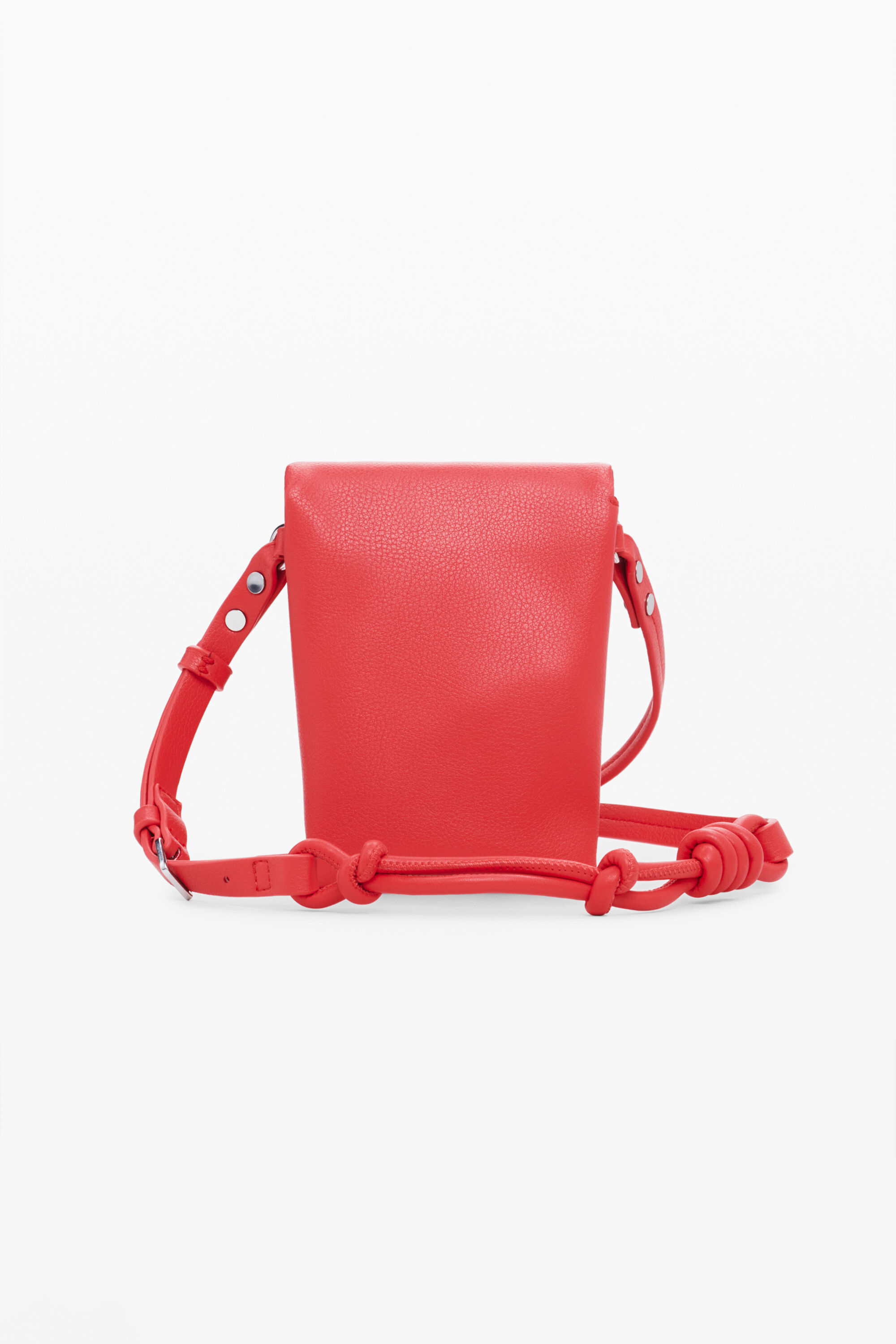 Desigual Leather-effect Mobile Phone Holder-wallet In Orange