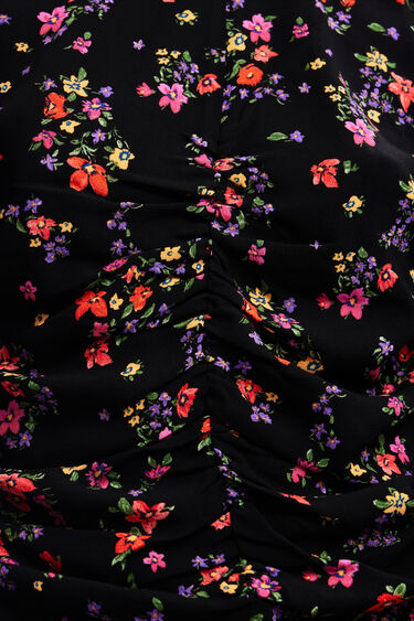 Floral ruched blouse | Desigual