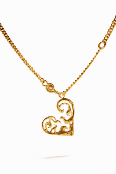 Zalio gold plated small heart necklace | Desigual