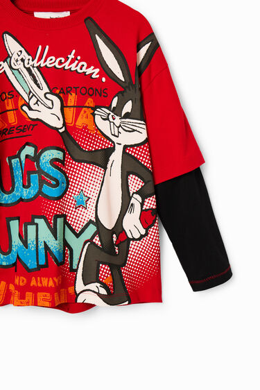 T-shirt manga dupla Bugs Bunny | Desigual