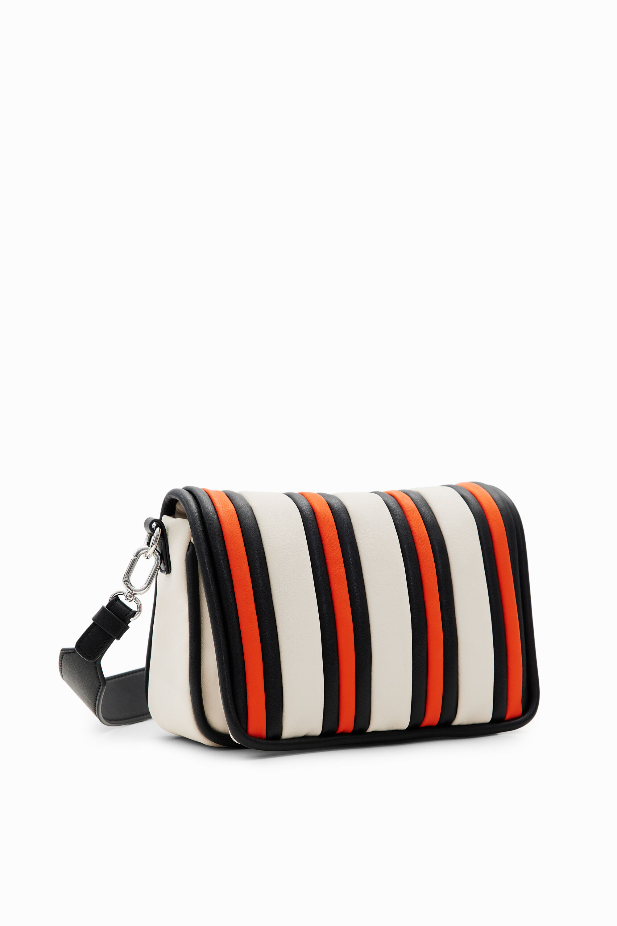 Desigual S padded stripy crossbody bag