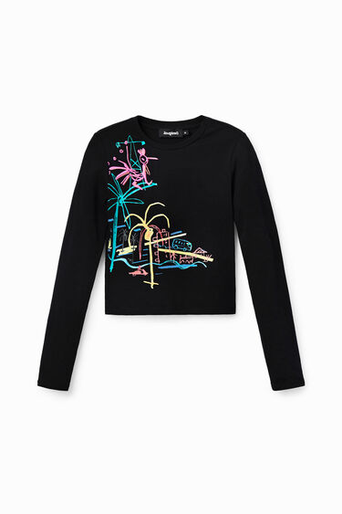 Camiseta slim corta arty | Desigual