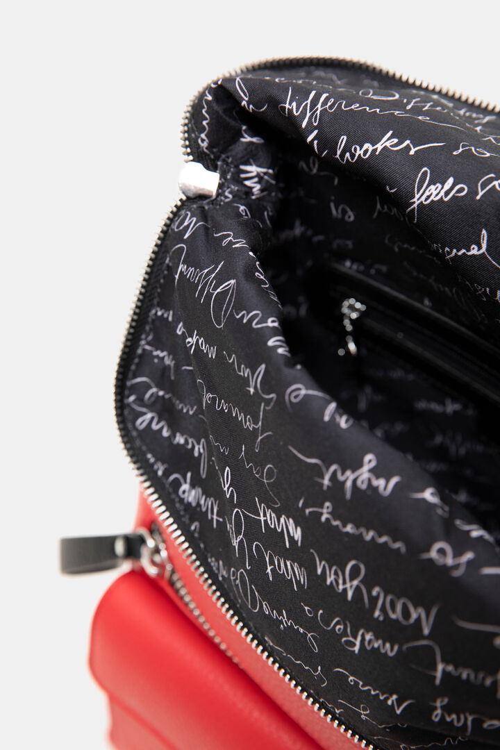 Mochila cuadrada efecto piel | Desigual