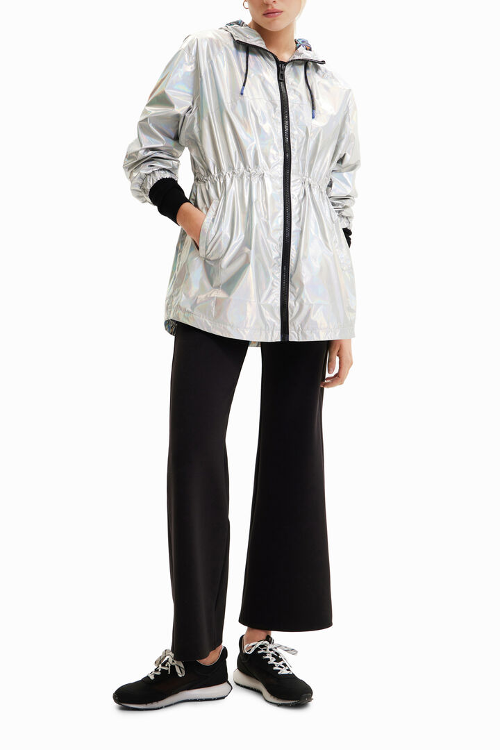 Parka metalizada con capucha | Desigual