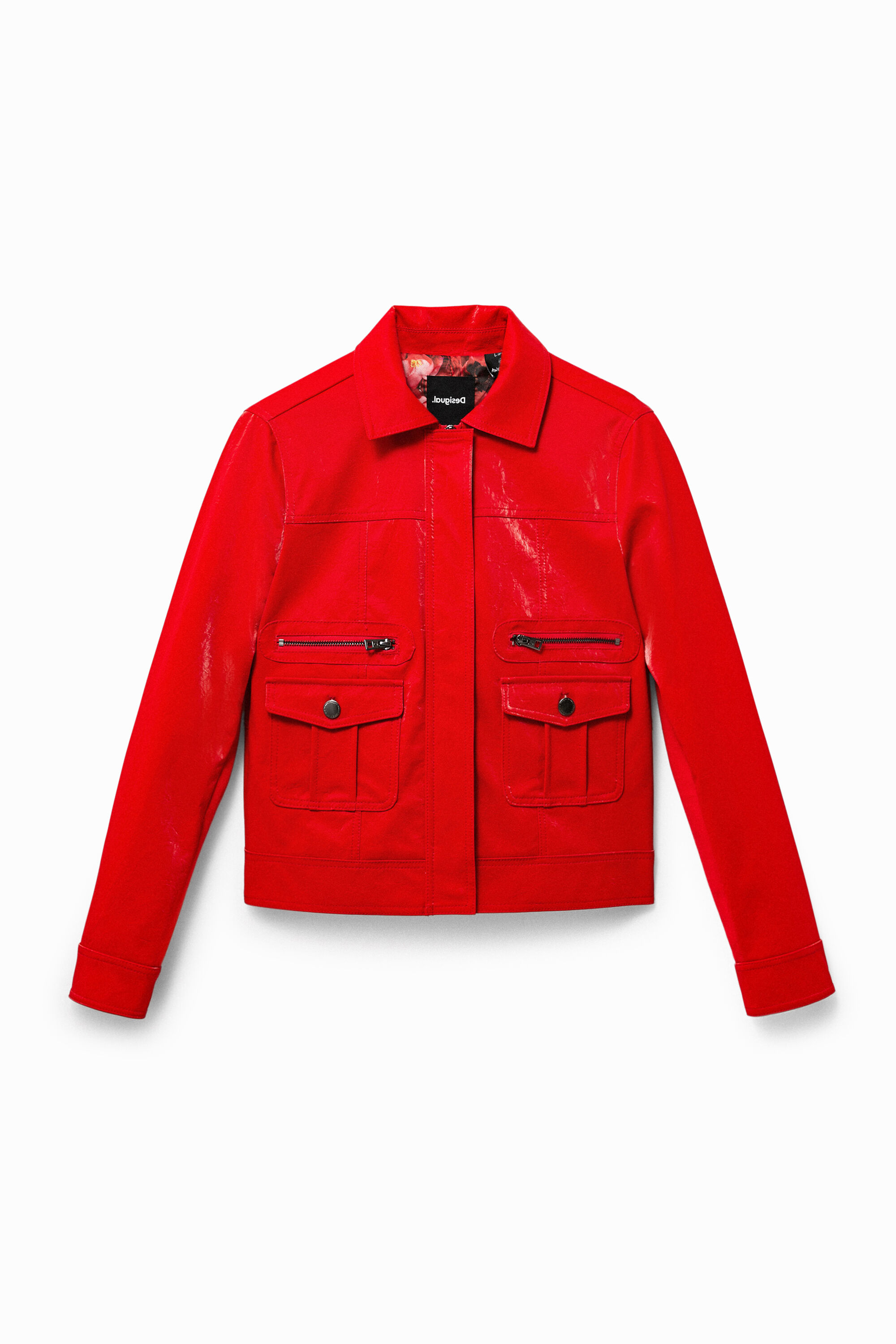Multi pocket PU jacket