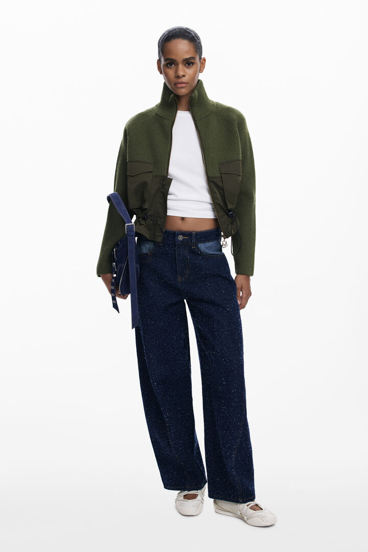 Zipper sweater with pockets | Desigual